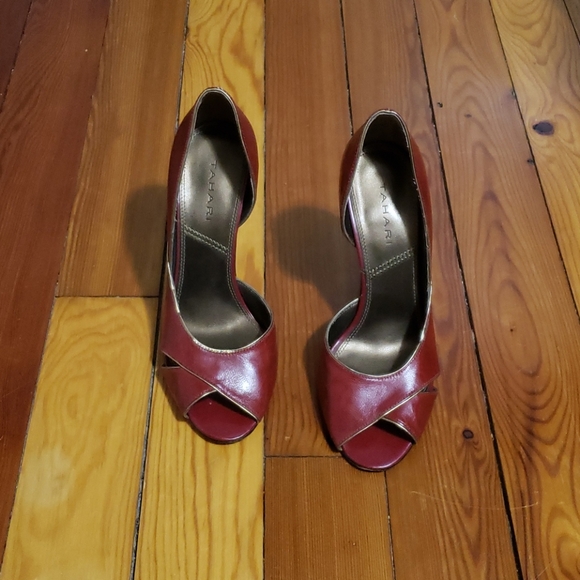 Tahari Shoes - Tahari red heels